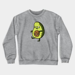 Zombie Avocado with Pit Crewneck Sweatshirt